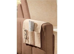 8720574546392 - Tagesdecke DOHLE&MENK WITT-PBK-Tagesdecken-temporär Gr B L 140 cm x 200 cm beige (natur) Tagesdecken