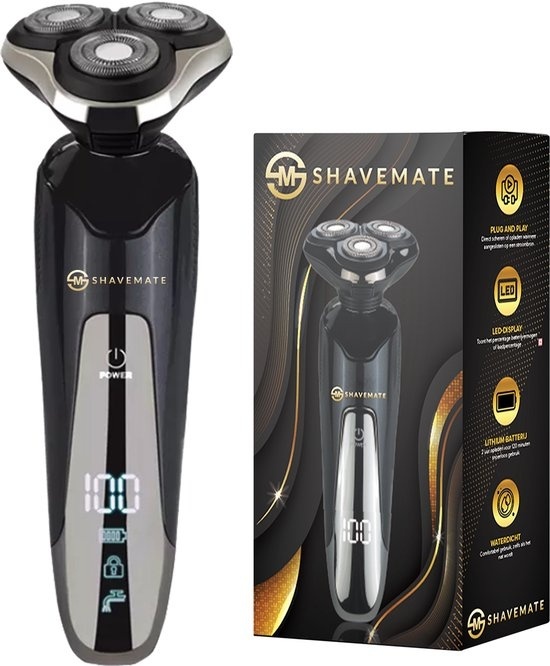 8720589588523 - ShaveMate 3-in-1 Rasierer - Bartschneider - Haarschneider für Männer - Haarschneider-Set - Kabellos - Wasserdicht