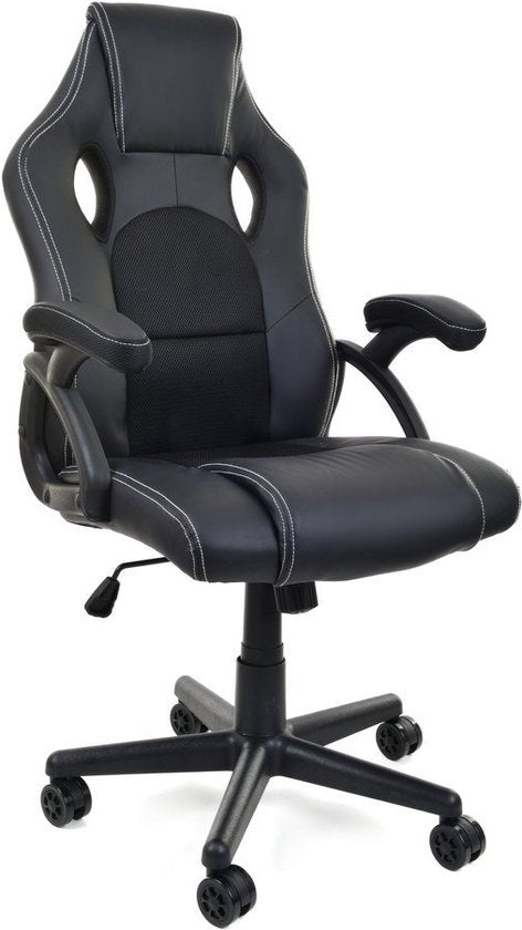 8720602836181 - Racer PRO - Spielstuhl - Bürostuhl - ECO Leder - schwarz 8720602836181 - Racer PRO - Spielstuhl - Bürostuhl - ECO Leder - schwarz