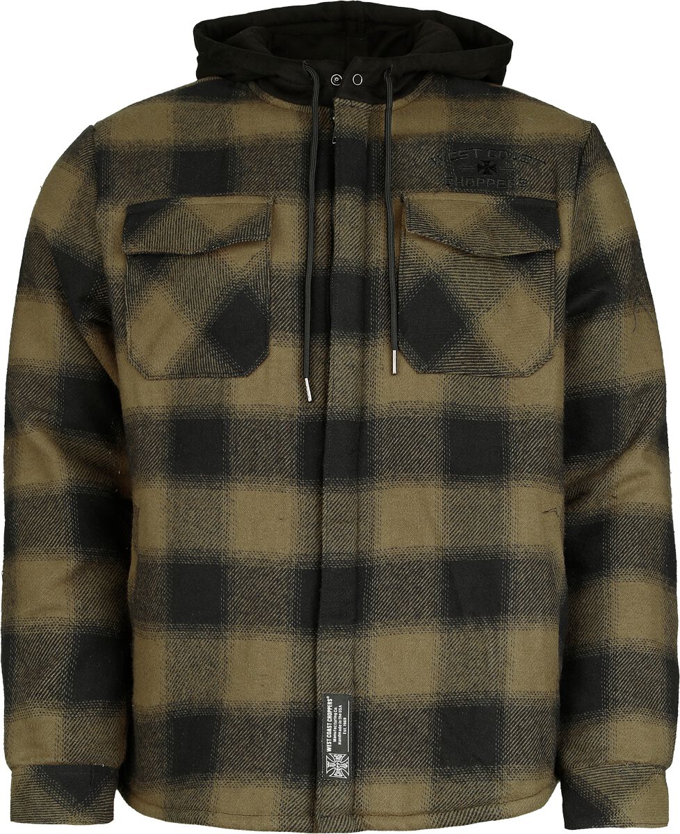 8720604355666 - WCC HELL BENT FLANNEL JACKET - OLIVE BLACK Übergangsjacke oliv schwarz in M
