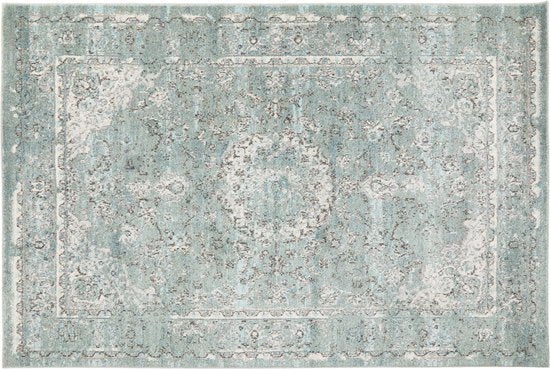 8720604881554 - Lifa Living - Teppich Yarah - Grün - Weich - 133 x 200 cm - Polypropylen - Florhöhe 9 mm - Vintage