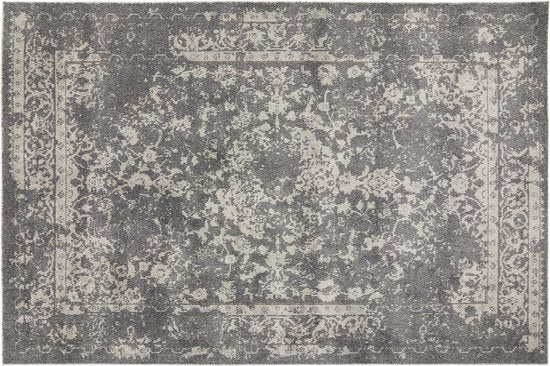 8720604881660 - Lifa Living - Teppich Yarah - Dunkelgrau - Weich - 160 x 230 cm - Polypropylen - Florhöhe 9 mm - Vintage