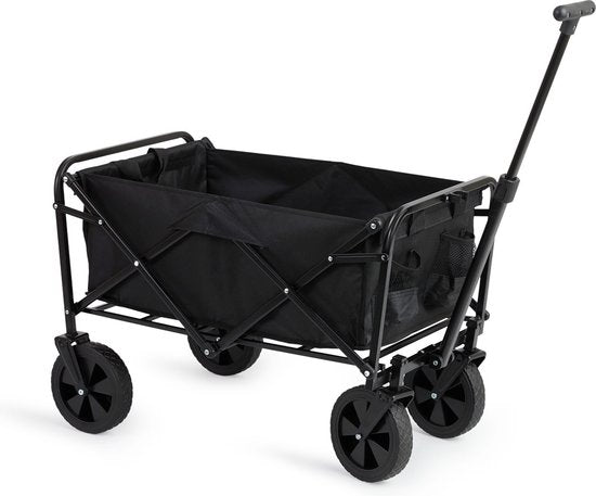 8720604885361 - 909 Outdoor-Wagen - faltbar - Tragfähigkeit 80 KG - 75x46x91cm - Schwarz