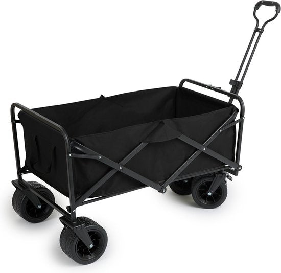 8720604886092 - 909 Outdoor-Wagen - faltbar - Tragfähigkeit 80 KG - 100x57x99cm - Schwarz