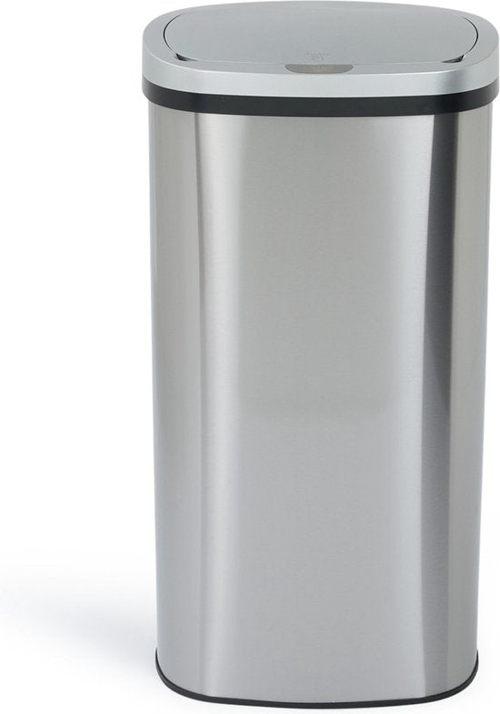 8720604886955 - Touch Bin Mülleimer - 68 Liter - Silber- 80x29x41cm