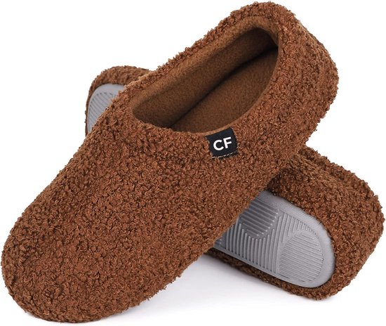 8720618091048 - Hausschuhe Damen - Hausschuhe - Größe 36 37 - Beige - Rutschfest - Comfeet