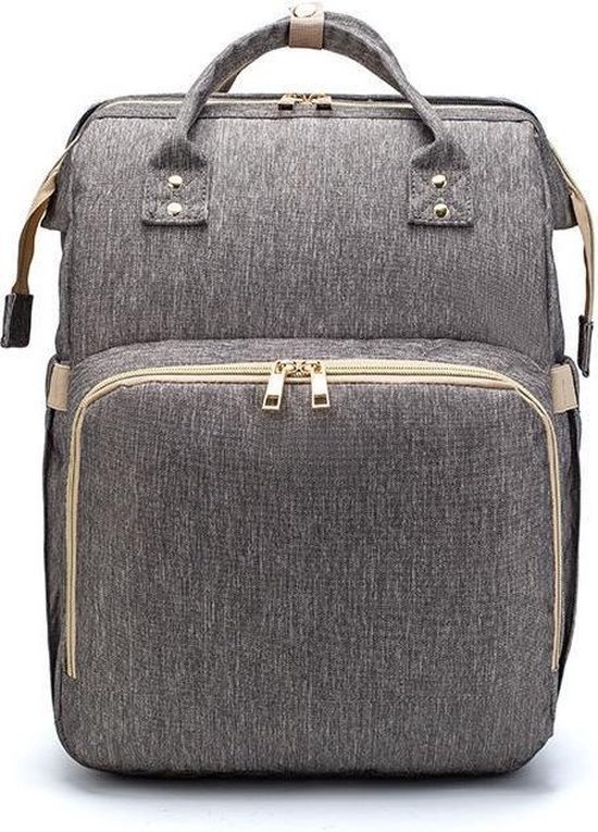 8720618194282 - Parya Official - Multifunktionaler Baby-Rucksack - Wickeltasche - Wickelauflage - Grau