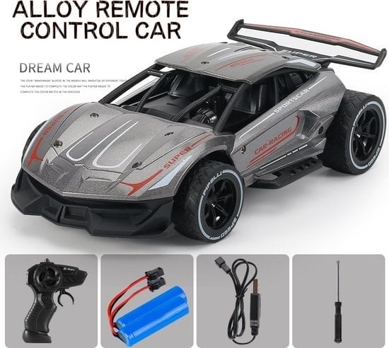 8720618356741 - RC Car - RC Fahrzeug - Alu-Auto - grau