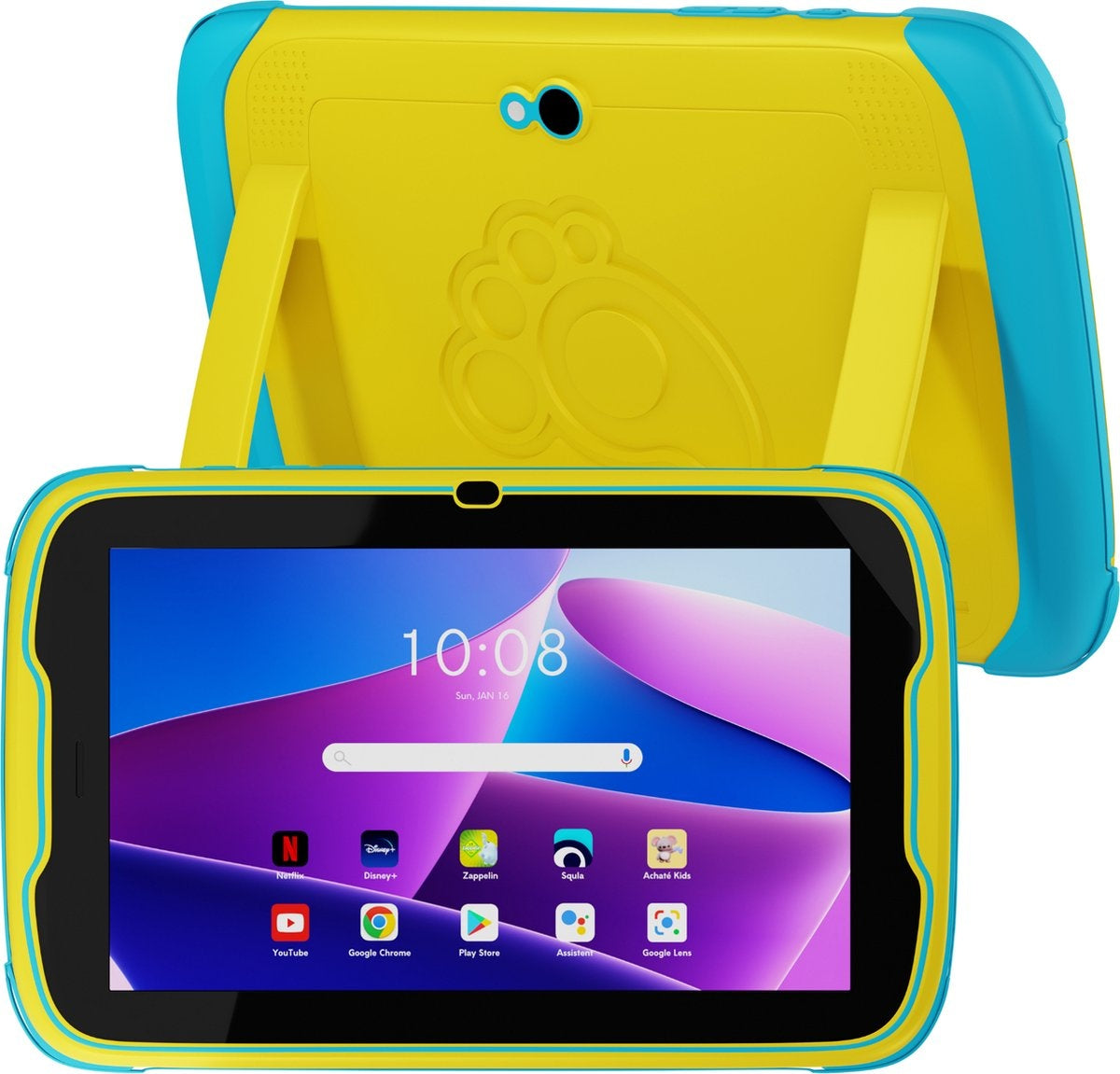 8720618551269 - Achaté Kinder-Tablet - 100% kindersicher - einstellbare Bildschirmzeit - Android 13 und 4GB RAM - Blau