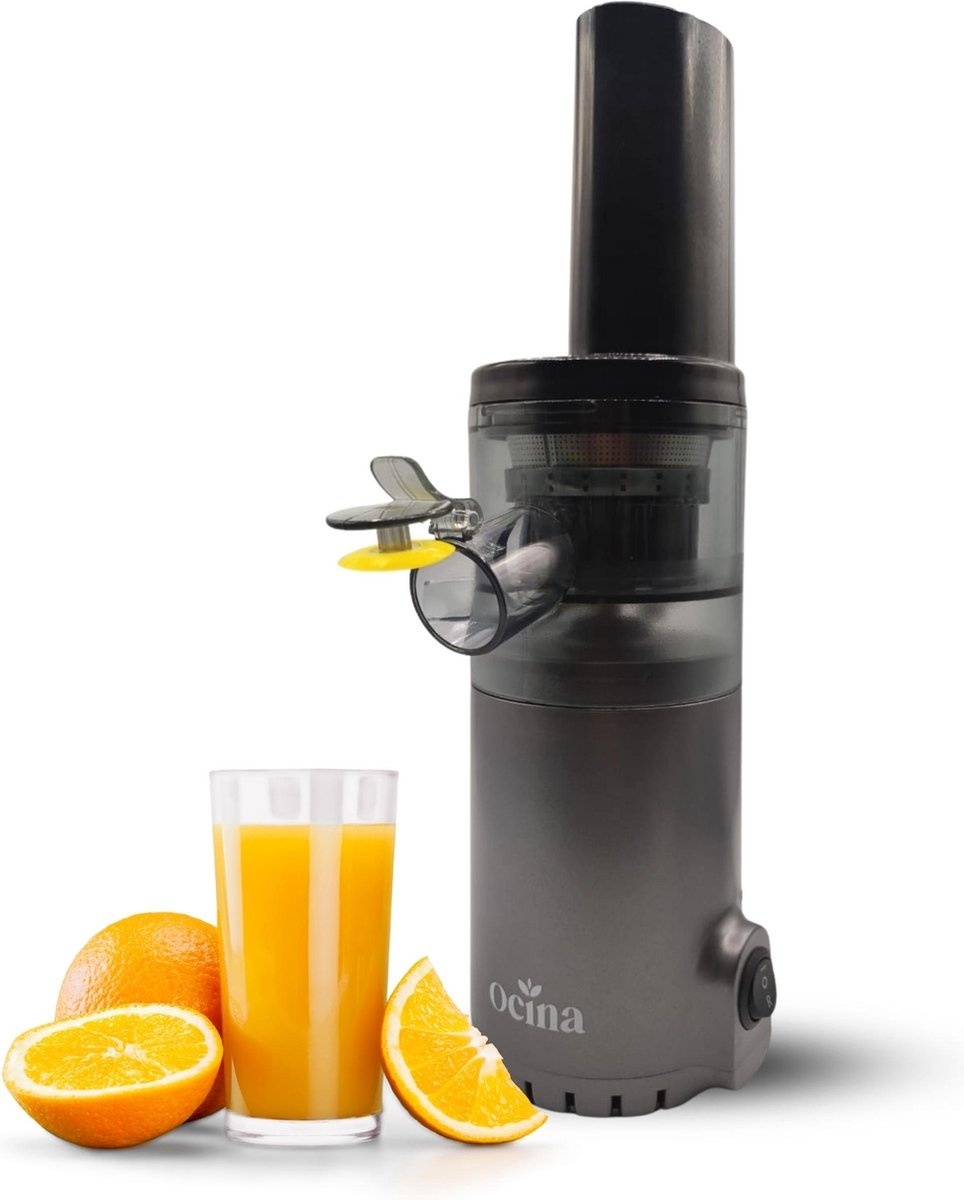 8720618695291 - Slowjuicer - Entsafter für Gemüse und Obst - Trockenfruchtfleisch - Grau