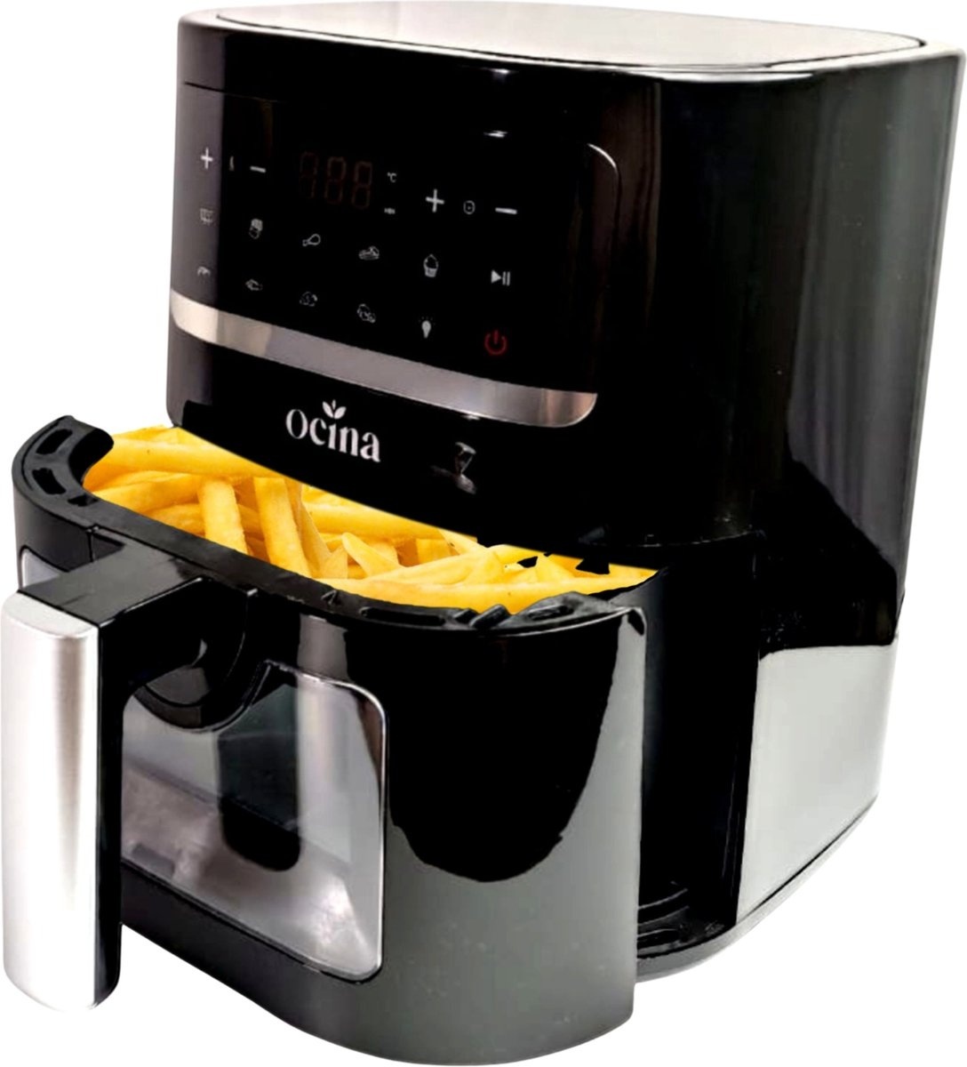 8720618695307 - Airfryer - Heißluftfritteuse - 1600W - 45L - Digitalanzeige - Schwarz