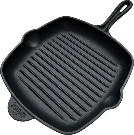 8720618695789 - Ocina Gusseisen Grillpfanne - Pfanne Induktion - Bratpfanne - 28 cm