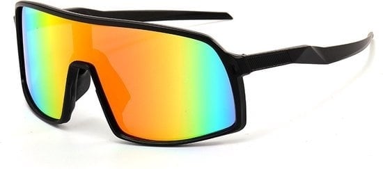 8720618740533 - GarpexÂ¬Ã† Radsportbrille - Sportbrille - Polaroid Sonnenbrille - Sonnenbrille - Rennrad - Mountainbike - Motorrad - Schwarzer Rahmen rote Gläser