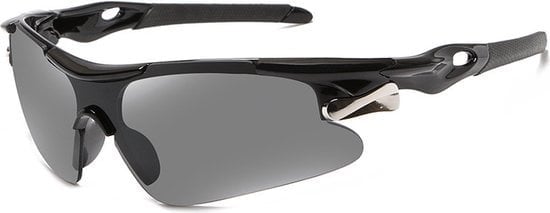 8720618740588 - GarpexÂ¬Ã† Radsportbrille - Sportbrille - Polaroid Sonnenbrille - Sonnenbrille - Rennrad - Mountainbike - Motorrad - Schwarzer Rahmen graue Gläser