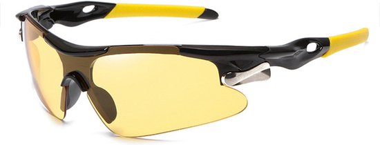 8720618740601 - - Polaroid Sport Sonnenbrille für Fahrrad - Schwarzer Rahmen Gelbe Gläser