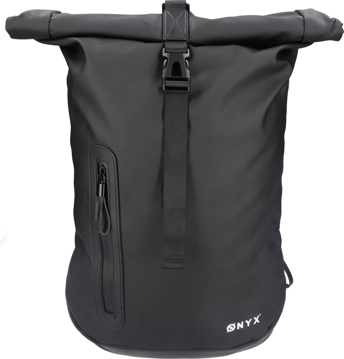 8720618939005 - ONYX Rolltop Rucksack 25 bis 40 L - Mit Laptopfach - Verstellbarer Rucksack - Reisetasche - Wasserdicht und strapazierfähig - Schwarz