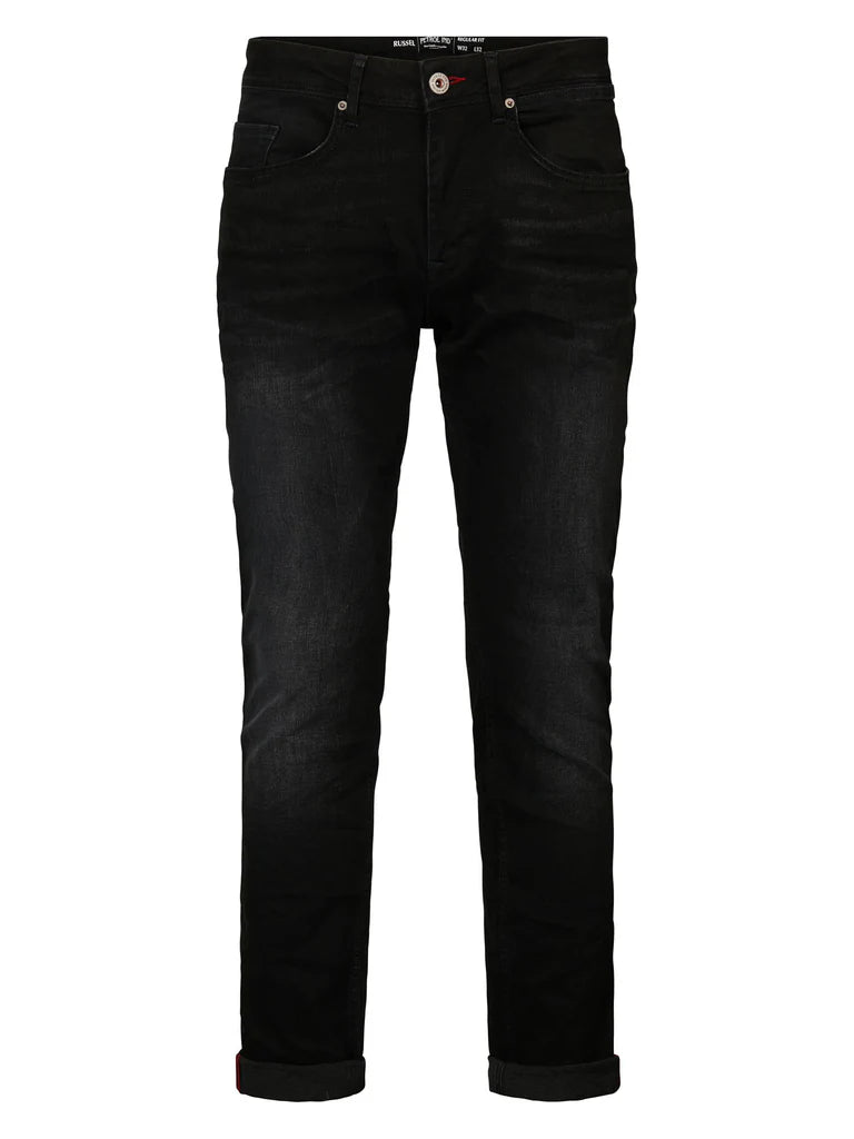 8720625171702 - Russel Jeans - Tapered Fit Jeans - Schwarzer Stein - Größe W31 L34