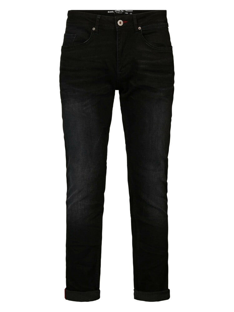 8720625171719 - Denim Tapered Regular Fit - Schwarzer Stein - Größe W32 L34