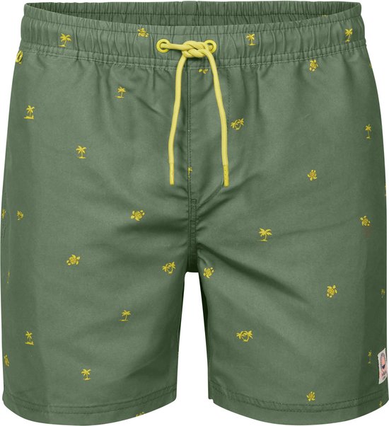 8720625275936 - - Herren Badehose mit Palmenmuster - Grün - Größe XXL