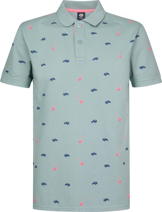 8720625696120 - - Herren All-Over Print Polo Celestia - Blau - Größe XL