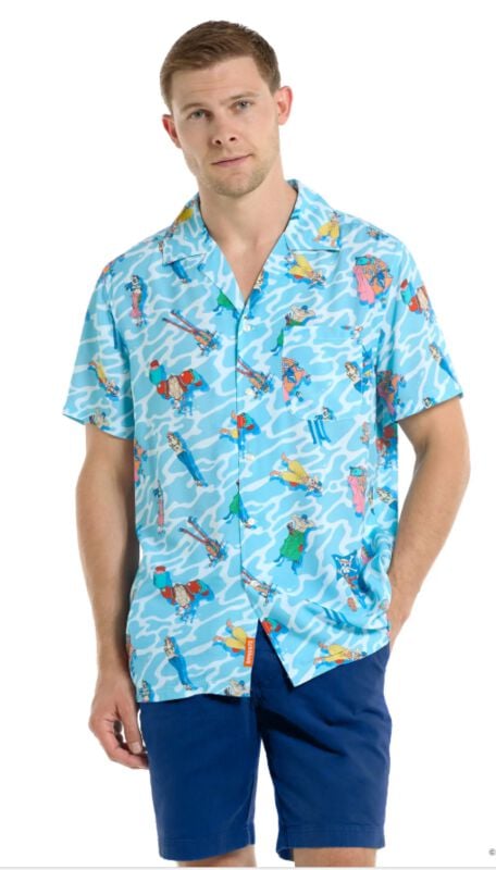 8720629389370 - OppoSuits - Ocean Chill Kurzarmhemd multicolor in S