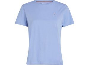 8720636428062 - TOMMY Jeans T-Shirt Logo-Stickerei Baumwolle für Damen blau M