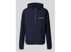 8720636641492 - Sweatjacke mit Label-Stitching