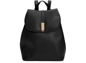 8720636890630 - TOMMY HILFIGER Rucksack Kunstleder Magnetdruckknopf für Damen schwarz