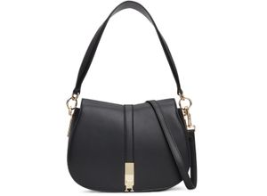 8720636891354 - TOMMY HILFIGER Schultertasche Leder Magnetverschluss für Damen schwarz