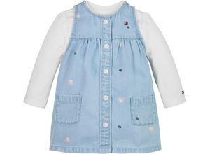 8720636994789 - Shirt & Rock TOMMY HILFIGER FLOWER ALLOVER DRESS SET Gr 68 blau (denim light) Baby KOB Set-Artikel Outfits bis 2 Jahre Logodruck Blümchenprint