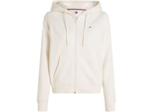 8720637003312 - TOMMY Jeans Sweatjacke Logo-Stickerei für Damen weiß M