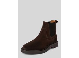 8720637367179 - Lederboots mit elastischem Einsatz