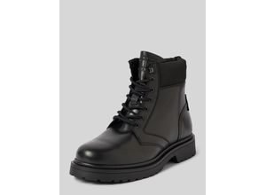 8720637389904 - Schnürboots aus Leder mit Label-Detail Modell LACE UP