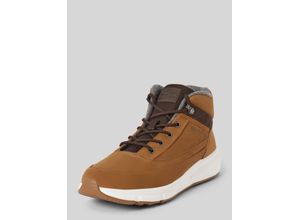 8720637404997 - Ledersneaker mit Label-Patch Modell WARM NUBUCK