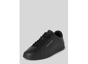 8720637411919 - Ledersneaker mit Label-Print Modell COURT LEATHER GRAINESS