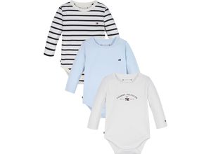 8720637797723 - Neugeborenen-Geschenkset TOMMY HILFIGER ESSENTIAL 3 PACK BODY GIFTPACK Gr 56 blau (desert sky) Baby KOB Set-Artikel mit Logo-Stickereien