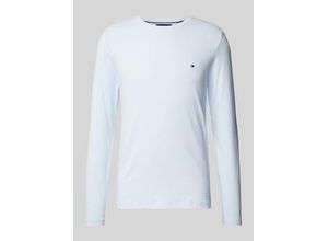 8720638211006 - Regular Fit Longsleeve aus Viskose mit Label-Stitching