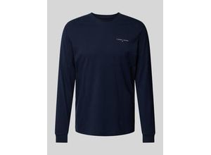 8720638585787 - Slim Fit Longsleeve mit Label-Print