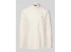 8720638904113 - Slim Fit Freizeithemd aus reiner Baumwolle mit Logo-Stitching
