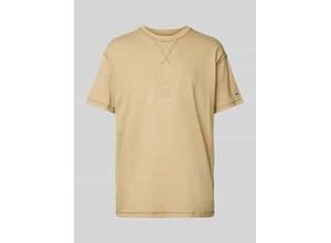 8720638920410 - Regular Fit T-Shirt aus reiner Baumwolle mit Label Stitching