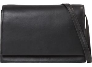 8720639007004 - Schultertasche Echtleder-Optik Magnetdruckknopf für Damen schwarz