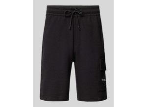 8720639015153 - Sweatshorts mit Label-Stitching