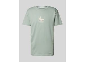 8720639018741 - T-Shirt mit Label-Print Modell GRID BOX