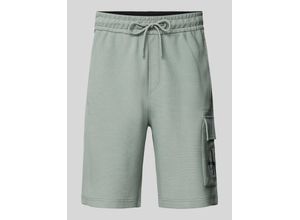 8720639029464 - Sweatshorts mit Label-Stitching