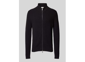 8720639389209 - Strickjacke aus Woll-Mix mit Stehkragen