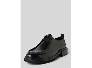 8720639615803 - Lederderby mit Label-Schriftzug Modell LACE UP APRON BRUSH OFF