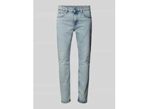 8720639961054 - Slim Tapered Fit Jeans mit Label-Detail