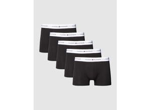 8720643522685 - TOMMY HILFIGER Pants kurz 5er-Pack Logo-Bund für Herren schwarz XL