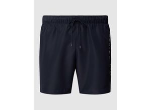 8720643530147 - - Big & Tall - The Original - Halblange Badeshorts in Marineblau mit Kordelzug