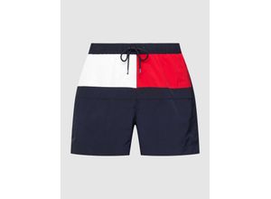 8720643571881 - - The Core Flag - Mittellange Badeshorts in Marineblau mit Kordelzug